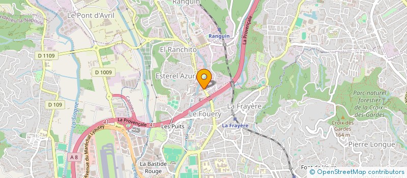 localisation de l'entreprise LES VERGERS DE PROVENCE à LE CANNET
