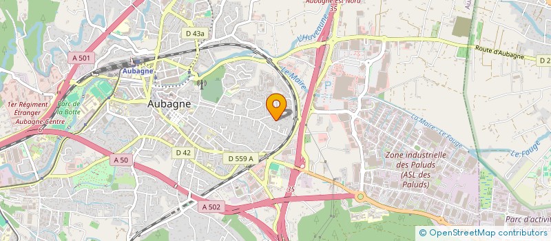 localisation de l'entreprise LES VERGERS DE PROVENCE à AUBAGNE