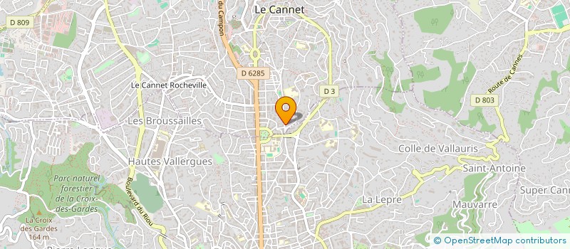 localisation de l'entreprise LES VERGERS DE PROVENCE à LE CANNET