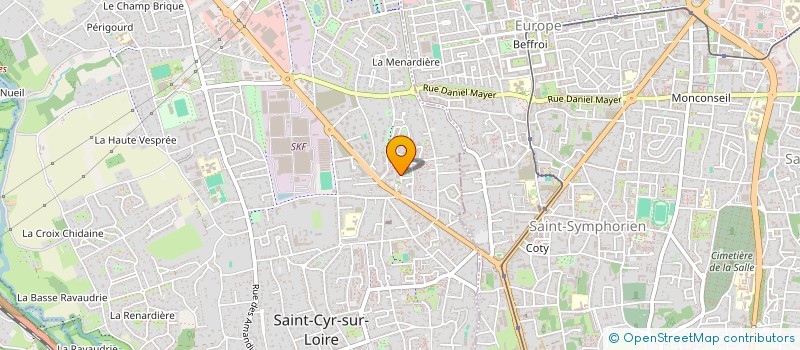 localisation de l'entreprise LES VERGERS DE SAINT CYR  SAINT-CYR-SUR-LOIRE