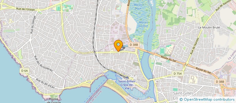 localisation de l'entreprise LES VERGERS DE SAINT GILLES CROIX DE VIE à SAINT-GILLES-CROIX-DE-VIE