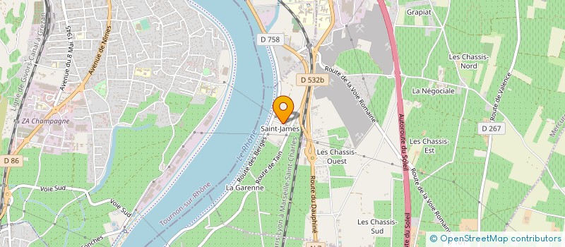 localisation de l'entreprise LES VERGERS DE SAINT JAIMES  MERCUROL-VEAUNES