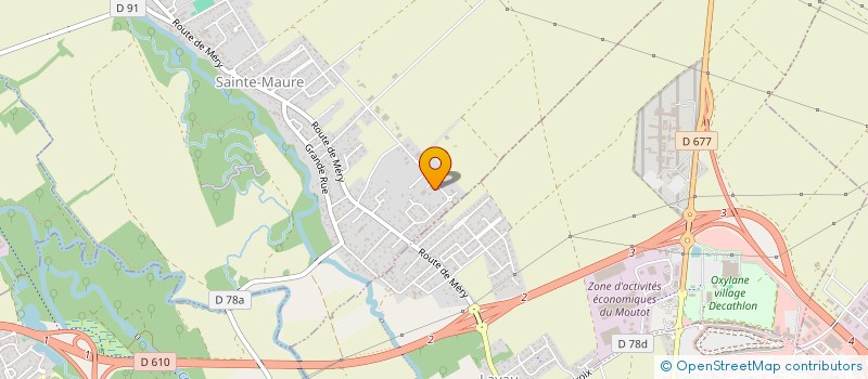 localisation de l'entreprise LES VERGERS DE SAINT JULIEN  SAINTE-MAURE