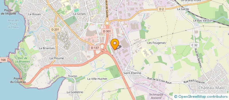 localisation de l'entreprise LES VERGERS DE SAINT MALO  SAINT-MALO