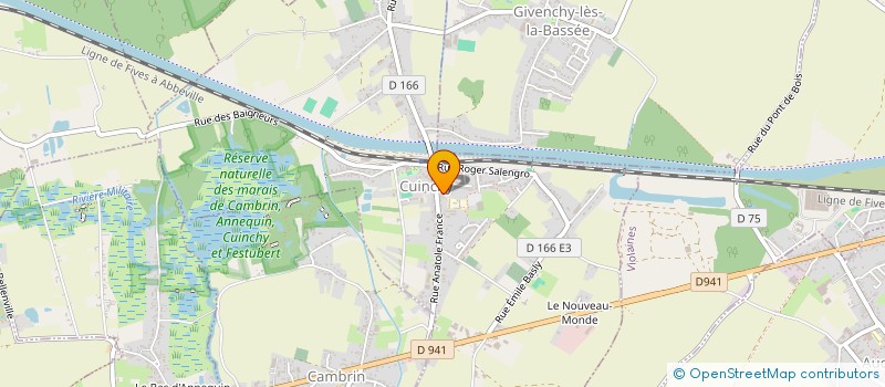 localisation de l'entreprise LES VERGERS DE SAINT MEDARD à CUINCHY