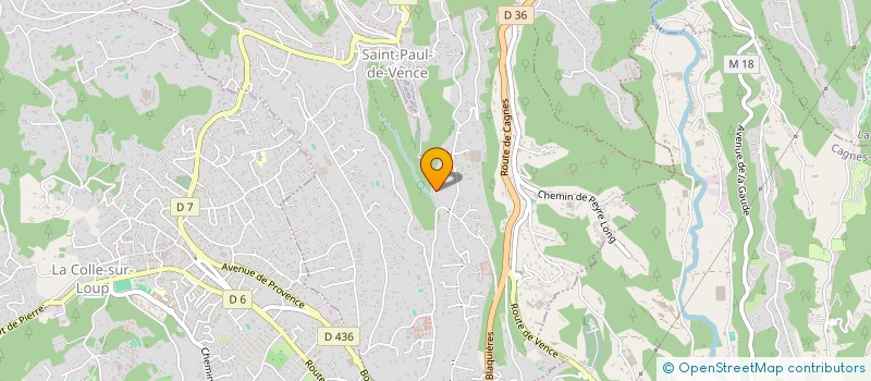localisation de l'entreprise LES VERGERS DE SAINT- PAUL à SAINT-PAUL-DE-VENCE