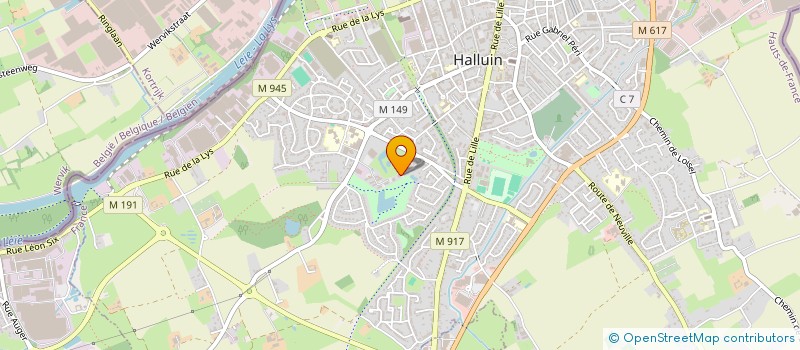 localisation de l'entreprise LES VERGERS DE SAJOWI  HALLUIN