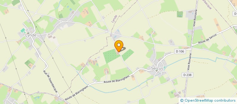 localisation de l'entreprise LES VERGERS DE SERCUS  SERCUS