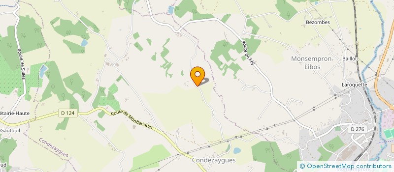 localisation de l'entreprise LES VERGERS DE SINGLA à CONDEZAYGUES