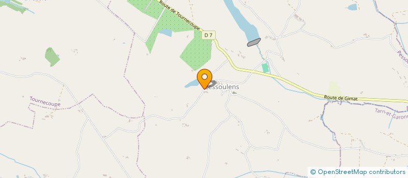 localisation de l'entreprise LES VERGERS DE TAILHAC  PESSOULENS