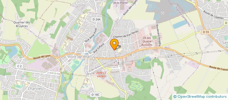 localisation de l'entreprise LES VERGERS DE TIGNIEU à TIGNIEU-JAMEYZIEU