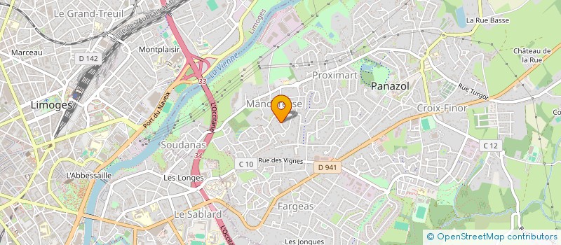 localisation de l'entreprise LES VERGERS DE TIJU à PANAZOL
