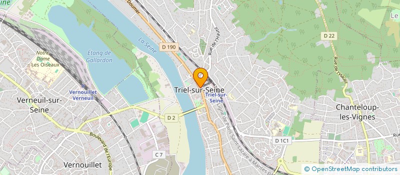localisation de l'entreprise LES VERGERS DE TRIEL à TRIEL-SUR-SEINE