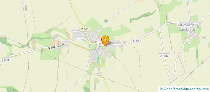 localisation de l'entreprise LES VERGERS DE VAUCELLES à ESNES