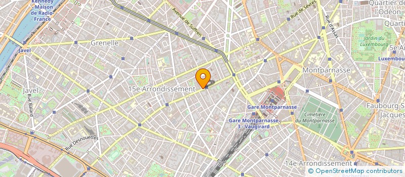 localisation de l'entreprise LES VERGERS DE VAUGIRARD à PARIS