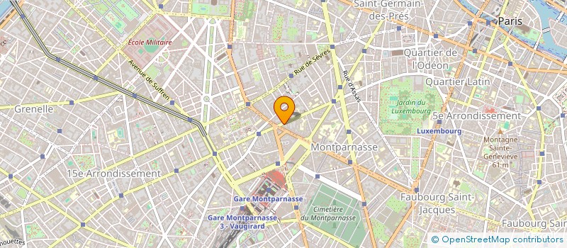 localisation de l'entreprise LES VERGERS DE VAUGIRARD  PARIS