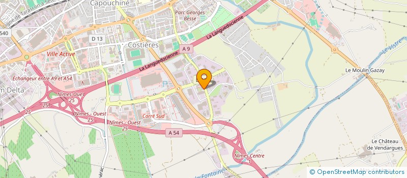 localisation de l'entreprise LES VERGERS DE VILLARY  NIMES