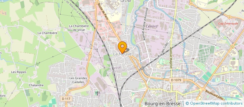 localisation de l'entreprise LES VERGERS DE VIRIAT à VIRIAT
