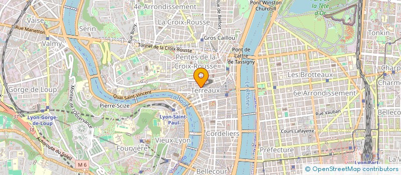 localisation de l'entreprise LES VERGERS DENFERT ROCHEREAU à LYON 1ER