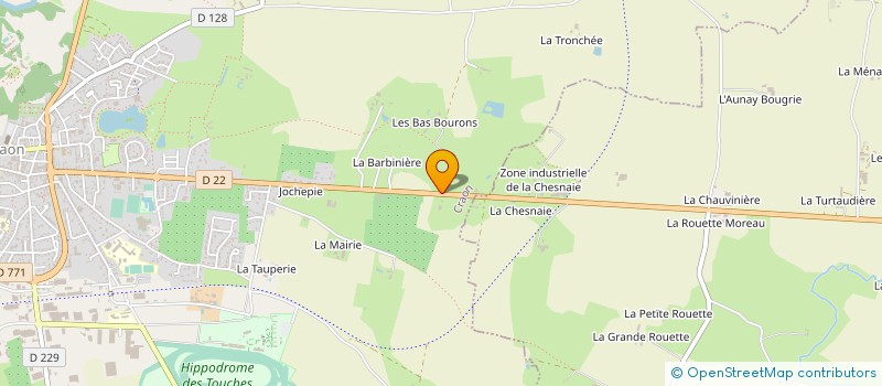 localisation de l'entreprise LES VERGERS DES BRUERES à CRAON