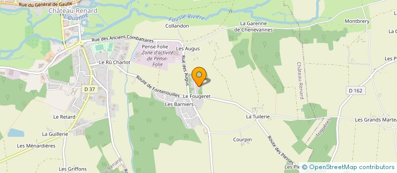 localisation de l'entreprise LES VERGERS DES CHATAIGNIERS à CHATEAU-RENARD
