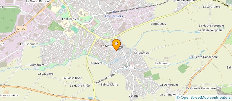 localisation de l'entreprise LES VERGERS DES HERBIERS à HERBIERS (LES)