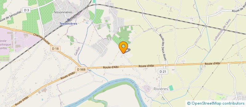 localisation de l'entreprise LES VERGERS DU BOSQUET à SENOUILLAC