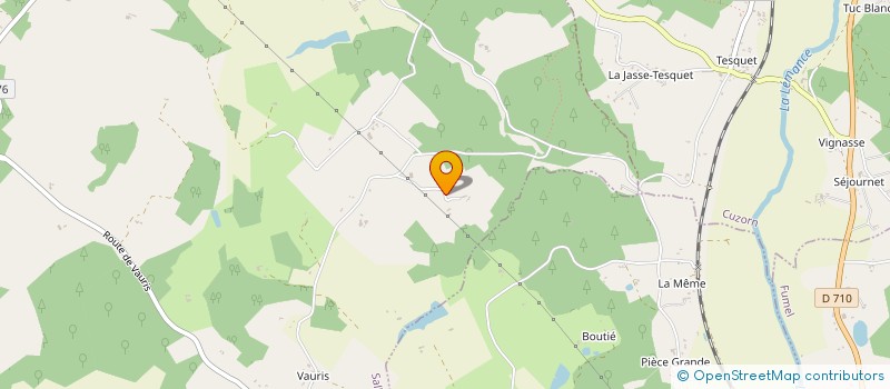 localisation de l'entreprise LES VERGERS DU BRECHOU  SALLES