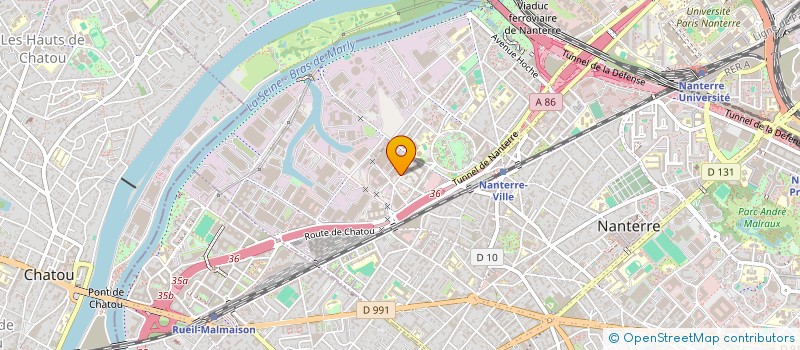 localisation de l'entreprise LES VERGERS DU CHATEAU  NANTERRE