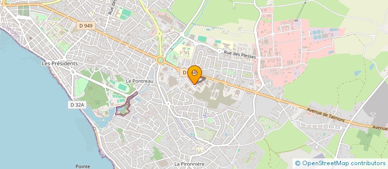 localisation de l'entreprise LES VERGERS DU CHATEAU D'OLONNE  LES SABLES-D'OLONNE