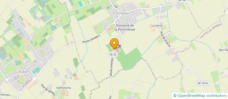 localisation de l'entreprise LES VERGERS DU COMTE à FROMELLES