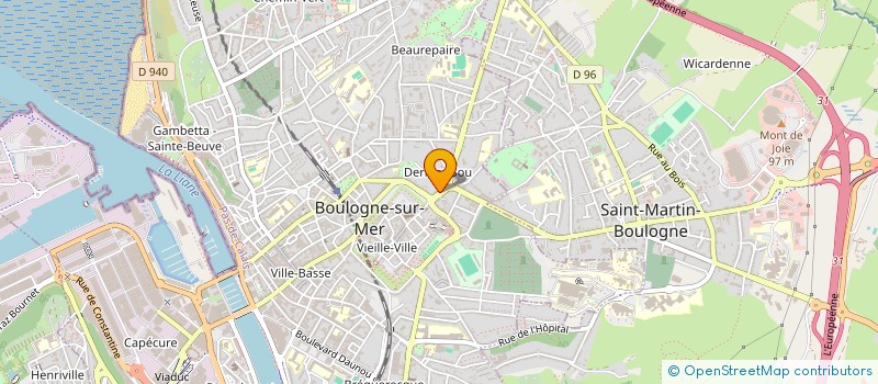 localisation de l'entreprise LES VERGERS DU HAUT à BOULOGNE-SUR-MER