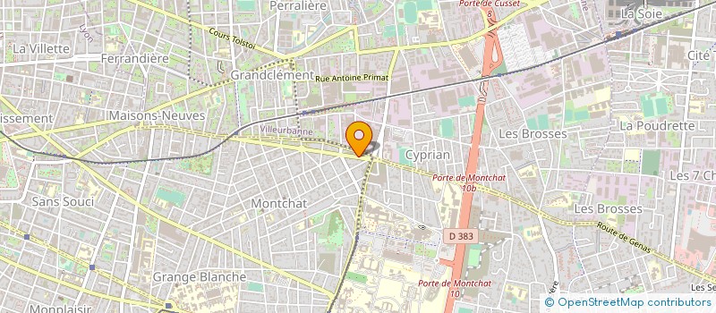 localisation de l'entreprise LES VERGERS DU LYONNAIS  LYON