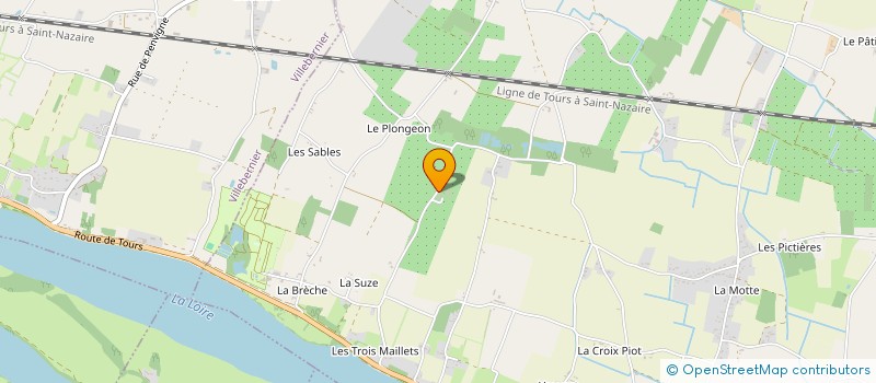localisation de l'entreprise LES VERGERS DU MARAIS à VARENNES-SUR-LOIRE