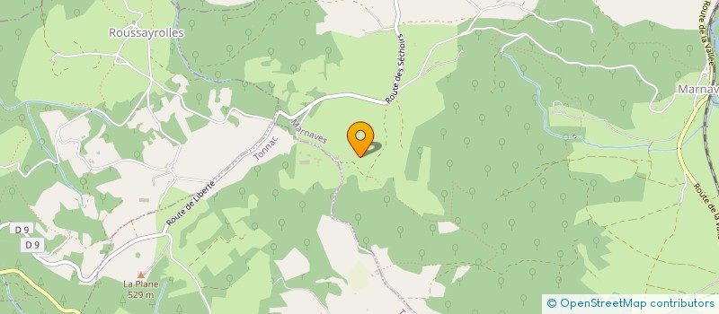 localisation de l'entreprise LES VERGERS DU MAS DE L'HOMP  MARNAVES