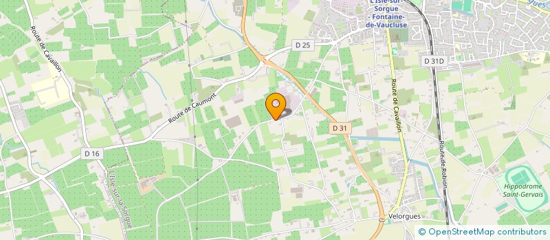 localisation de l'entreprise LES VERGERS DU MOURGON à L'ISLE-SUR-LA-SORGUE