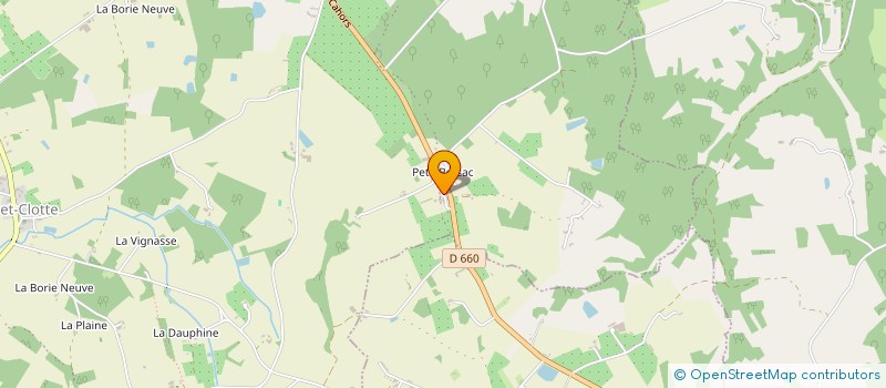 localisation de l'entreprise LES VERGERS DU PETIT BRASSAC  BEAUMONTOIS EN PERIGORD