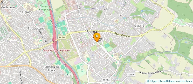 localisation de l'entreprise LES VERGERS DU PETITE PATRE  BALMA