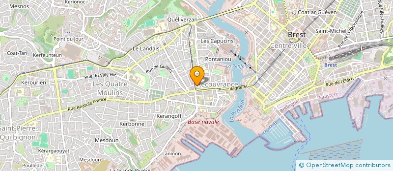 localisation de l'entreprise LES VERGERS DU PONANT à BREST