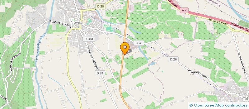 localisation de l'entreprise LES VERGERS DU ROY RENE  NOVES