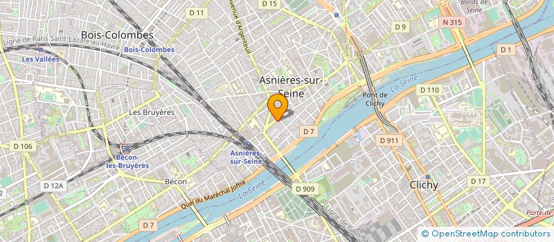 localisation de l'entreprise LES VERGERS DU SUD à ASNIERES-SUR-SEINE