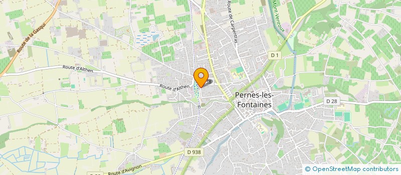 localisation de l'entreprise LES VERGERS DU VENTOUX  PERNES-LES-FONTAINES