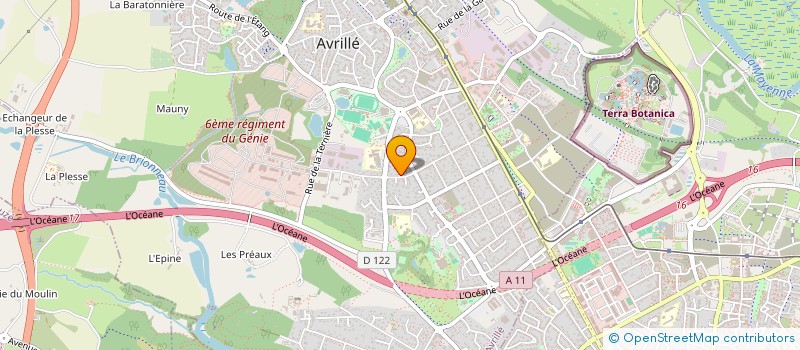 localisation de l'entreprise LES VERGERS FLEURIS à AVRILLE