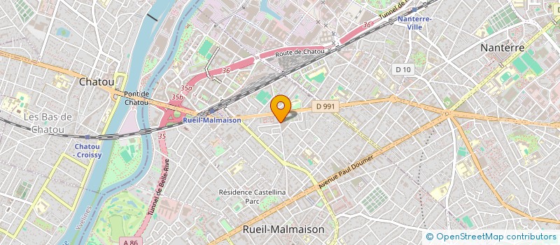 localisation de l'entreprise LES VERGERS FRAIS à RUEIL-MALMAISON