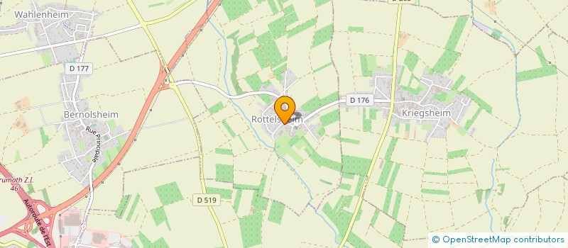 localisation de l'entreprise LES VERGERS FRAUEL  ROTTELSHEIM