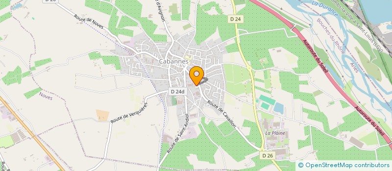 localisation de l'entreprise LES VERGERS MEDITERRANEENS  CABANNES