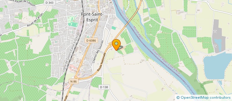 localisation de l'entreprise LES VERGERS PAILHON  PONT-SAINT-ESPRIT