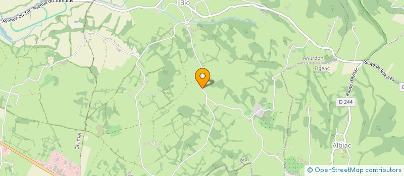 localisation de l'entreprise LES VERGNES  LAVERGNE