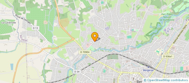 localisation de l'entreprise LES VERGNES SA à BERGERAC