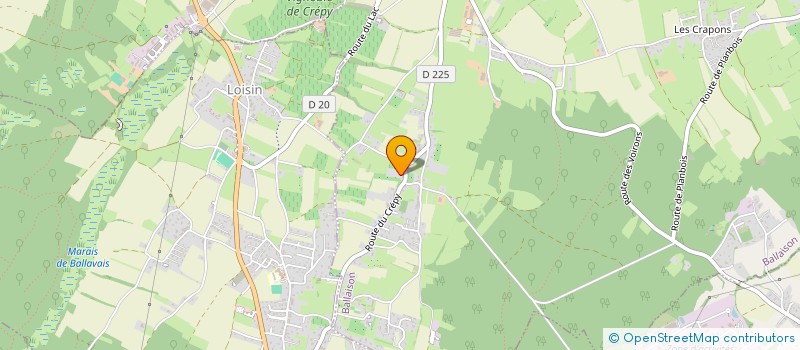 localisation de l'entreprise LES VERNES  BALLAISON